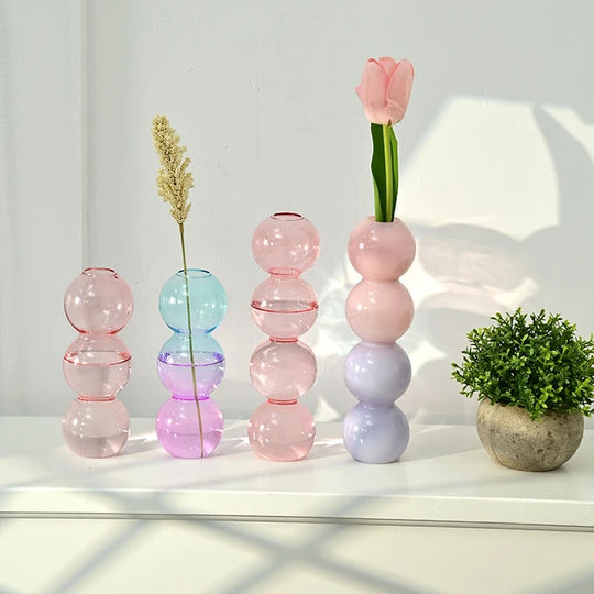 Mae INS Style Glass Vase: Elevate Your Home Decor