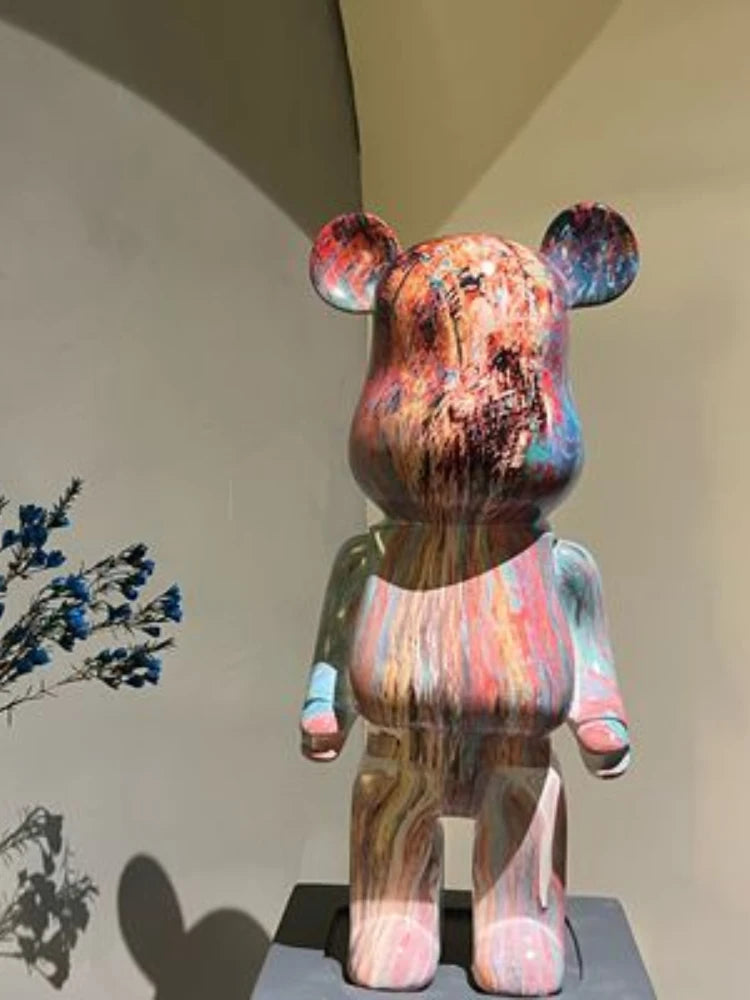 Mila's Cartoon Bear Statue Figurine