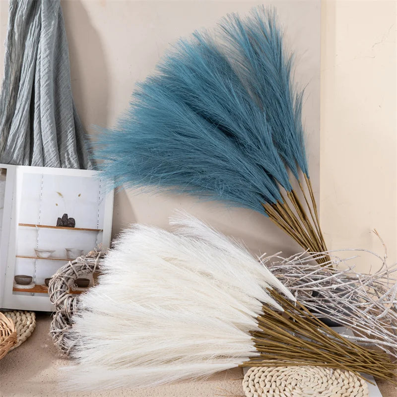 Willa 10pcs Silk Pampas Grass Decor Artificial Flowers Bouquet