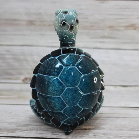 Lily's Sea Turtle Figurine: Peaceful Meditating Sea Turtle Statue