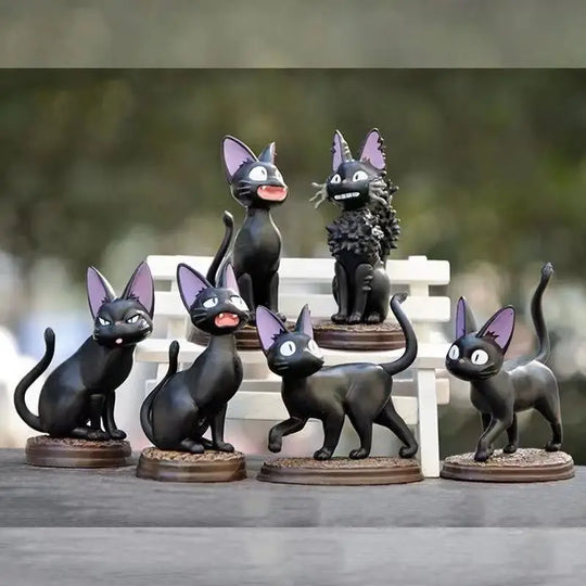 Ellie Adorable Funny Cat Miniature Figurines for Charming Decor