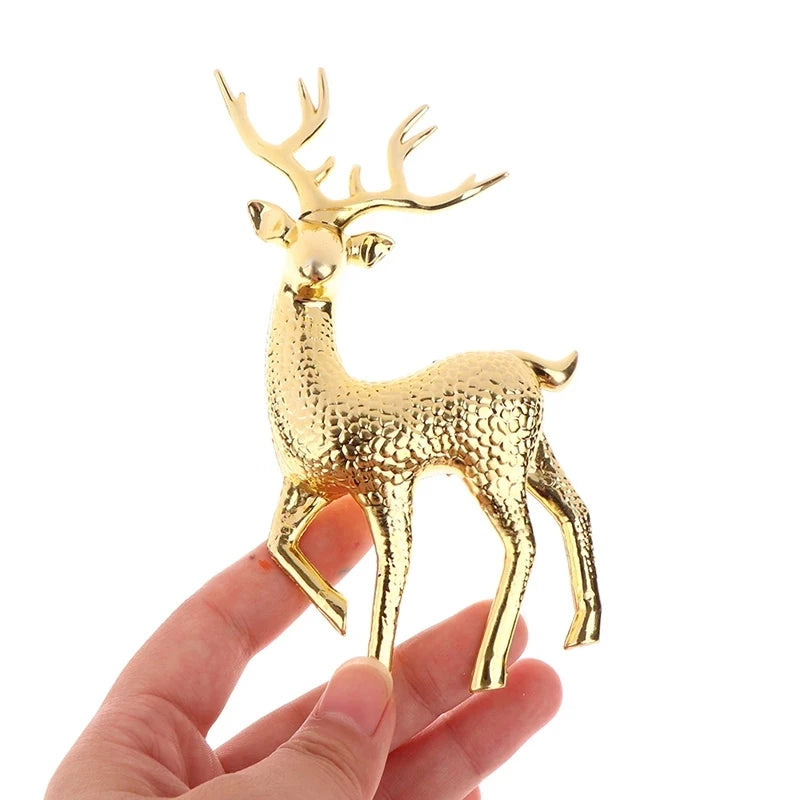 Brooklyn's 2/1PCS Gold Deer Statue Reindeer Figurines