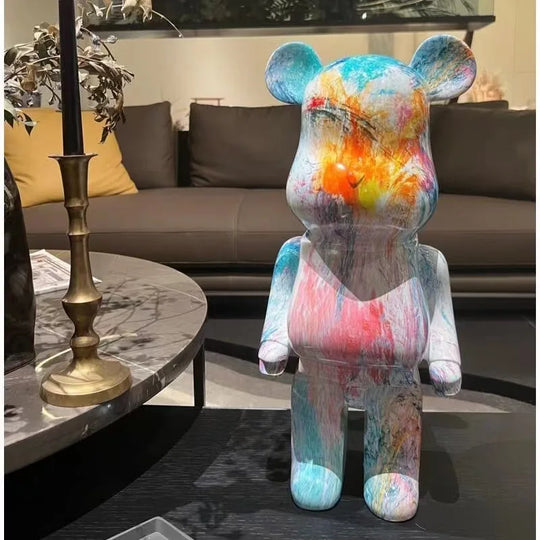 Mila's Cartoon Bear Statue Figurine