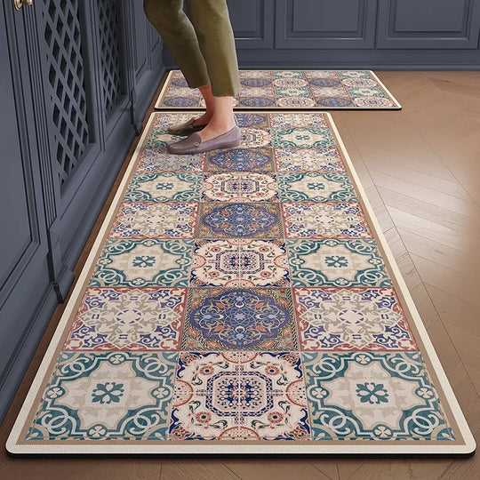 Jemma Retro Color Kitchen Floor Mat