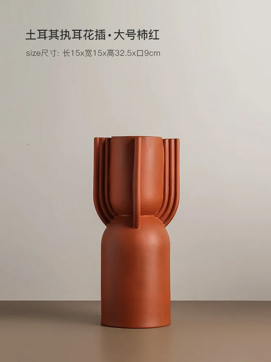 Arleth Nordic Style Ceramic Vase: A Modern Masterpiece