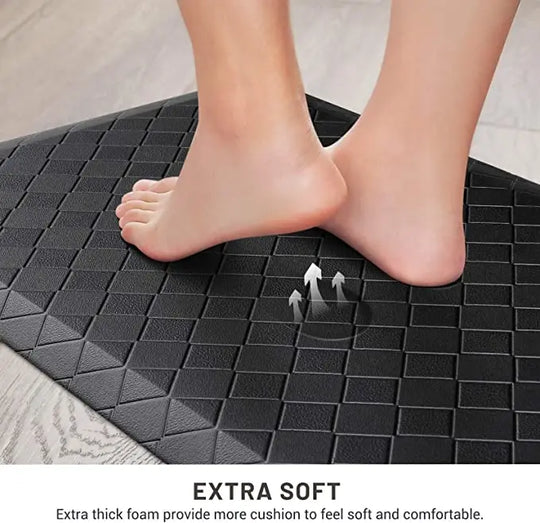 Kitchen Floor Mat Cushioned Anti-Fatigue Kitchen Rug Thick Waterproof Non-Slip Kitchen Mats for Kitchen Floor Office Sink