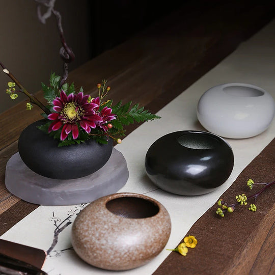 Addilyn Ceramic Water Drop Flower Pot: Blend Zen and Elegance