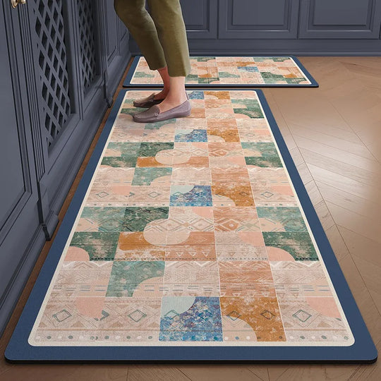 Jemma Retro Color Kitchen Floor Mat