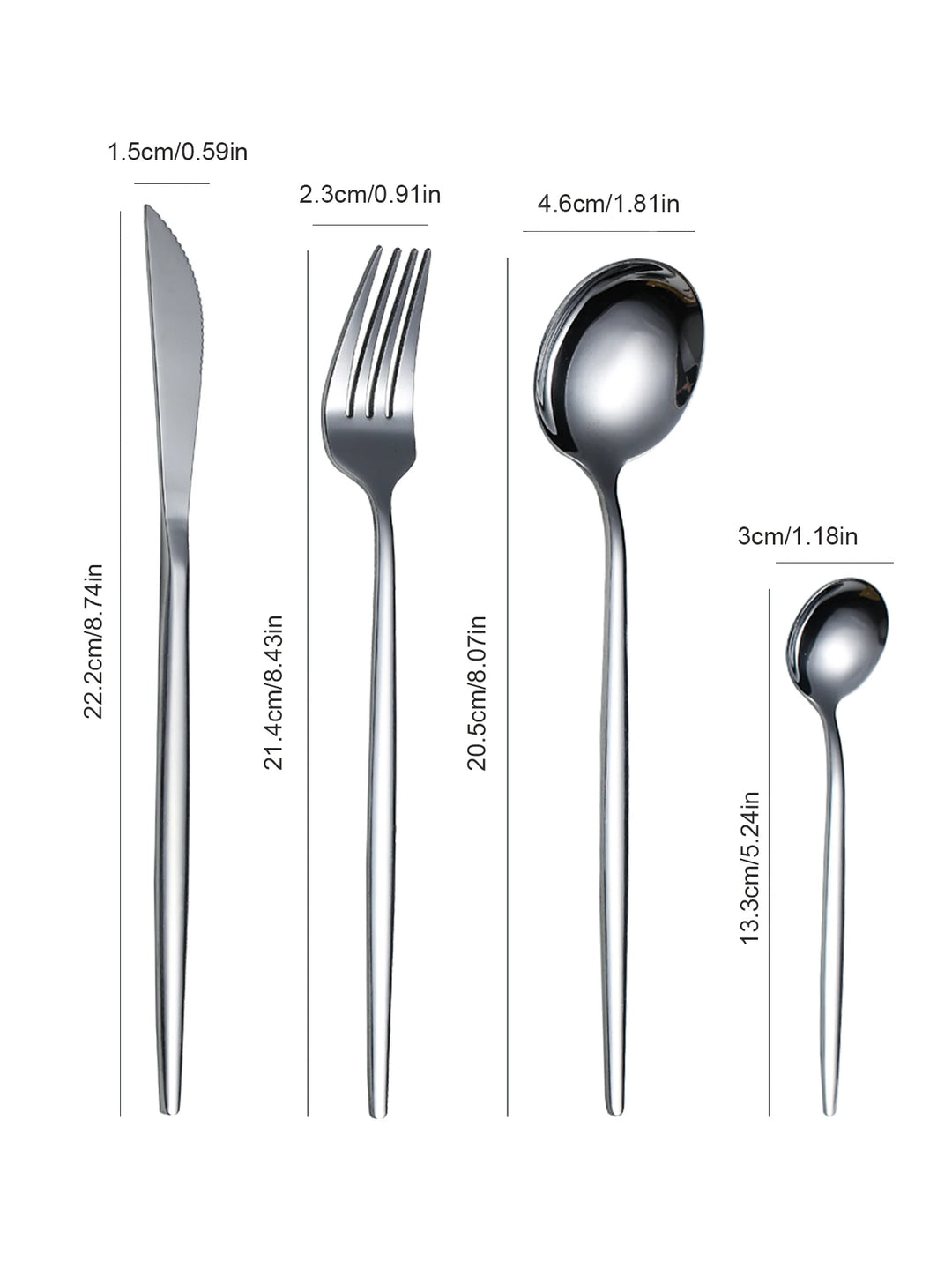 Ariyah 16-Piece Gold Cutlery Set