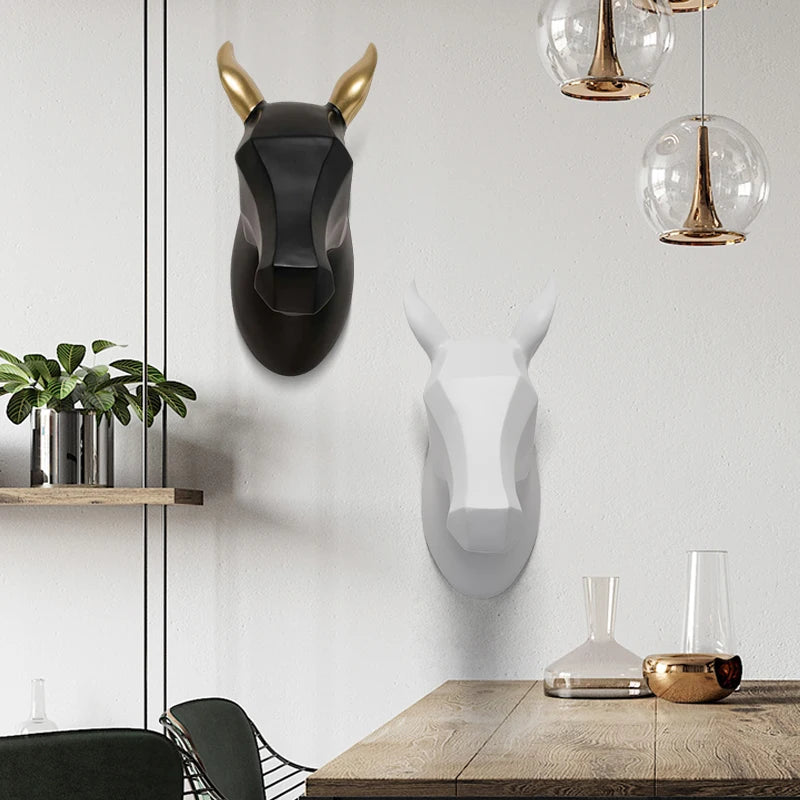 Ella's Resin Creative 3D Origami Horsehead Wall Decoration