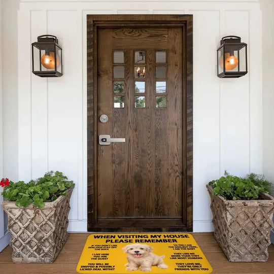 Custom Poodle Dog Doormat Non-Slip Entrance Kitchen Bath Floor Door Mats Toilet Rug Carpet Footpad