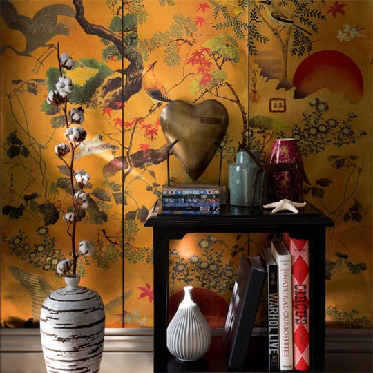 Bridget Custom Imported Wallpaper - Japanese Club Classical 3D Mural