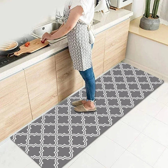 Ximena Simple Texture Modern Carpet Non-Slip Kitchen Mat