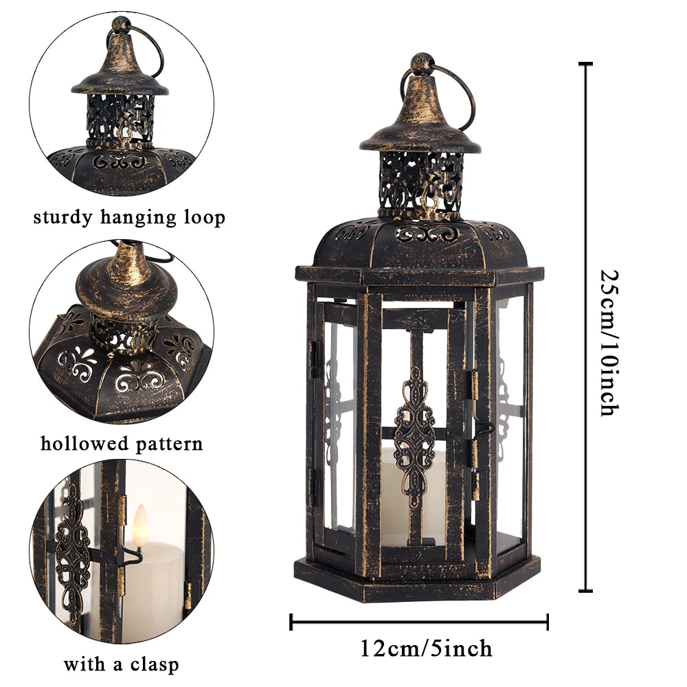 Izabella Vintage Nordic Candle Holder Lanterns