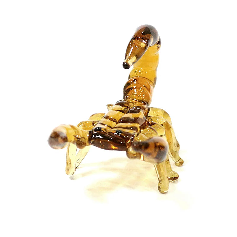 Navy Murano Glass Scorpion Figurine Miniature