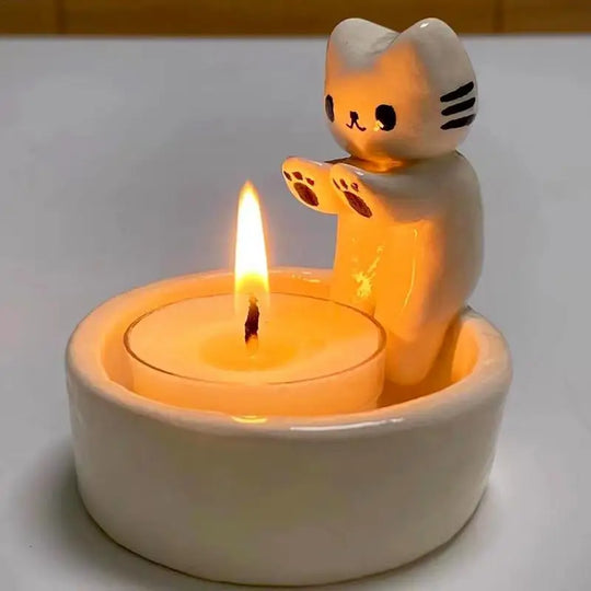 Ella's Cute Kitten Candle Holder