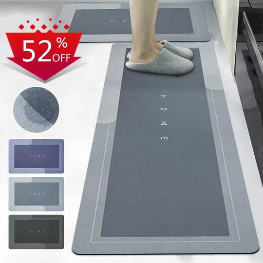 Diatomite Mat Kitchen Rug Non-slip Kitchen Long Carpet Super Absorbent Floor Mats Entrance Doormat Carpets for Living Room 러그