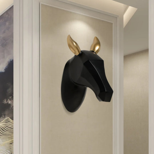 Ella's Resin Creative 3D Origami Horsehead Wall Decoration