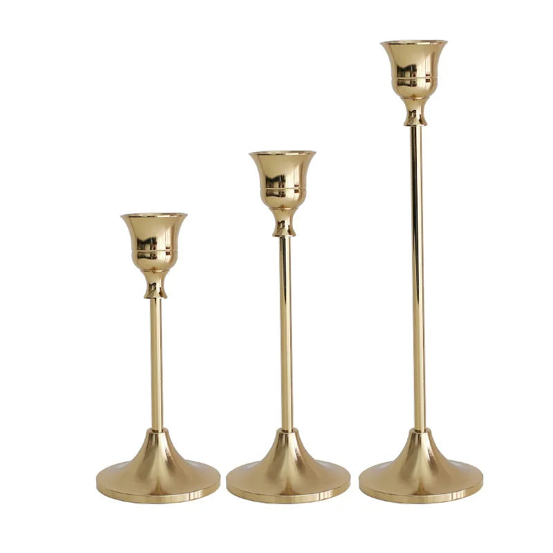 Astrid 3Pcs/Set European Style Metal Candle Holders