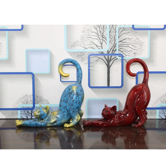 Haisley Creative Lazy Cat Figurines