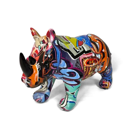 Aria's Noric Color Rhinoceros Statue