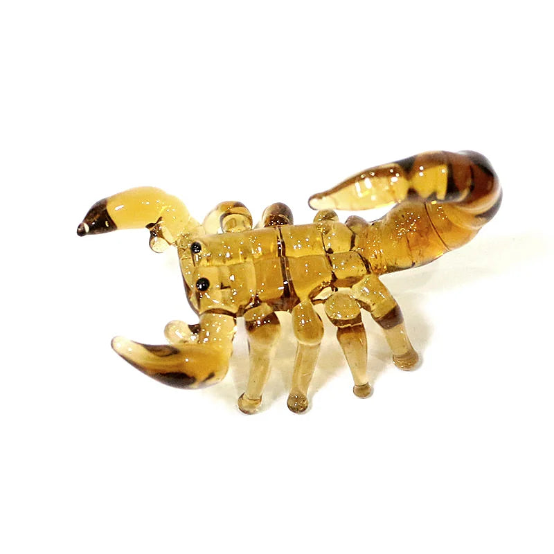 Navy Murano Glass Scorpion Figurine Miniature