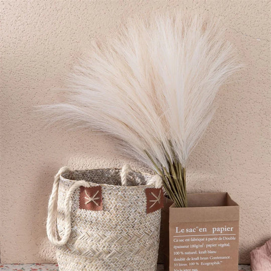 Elle Fluffy Pampas Grass Boho Decor Flower Set