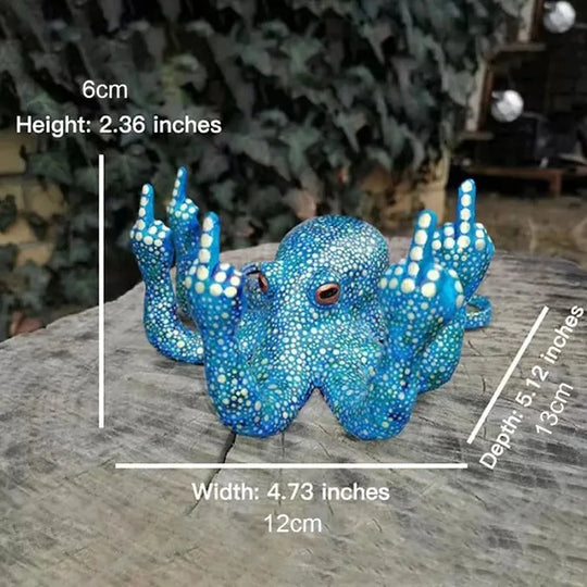 Natalie's Garden Statue Ornaments Octopus Miniature with Luminous Effect