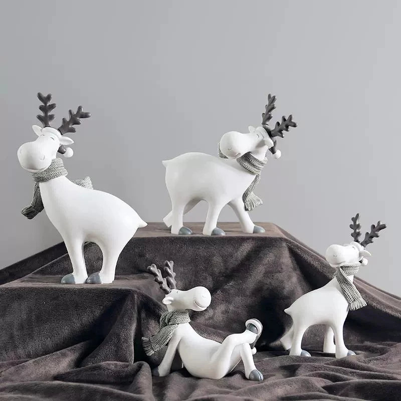 Alice's Cute Deer Figurine Room Decor