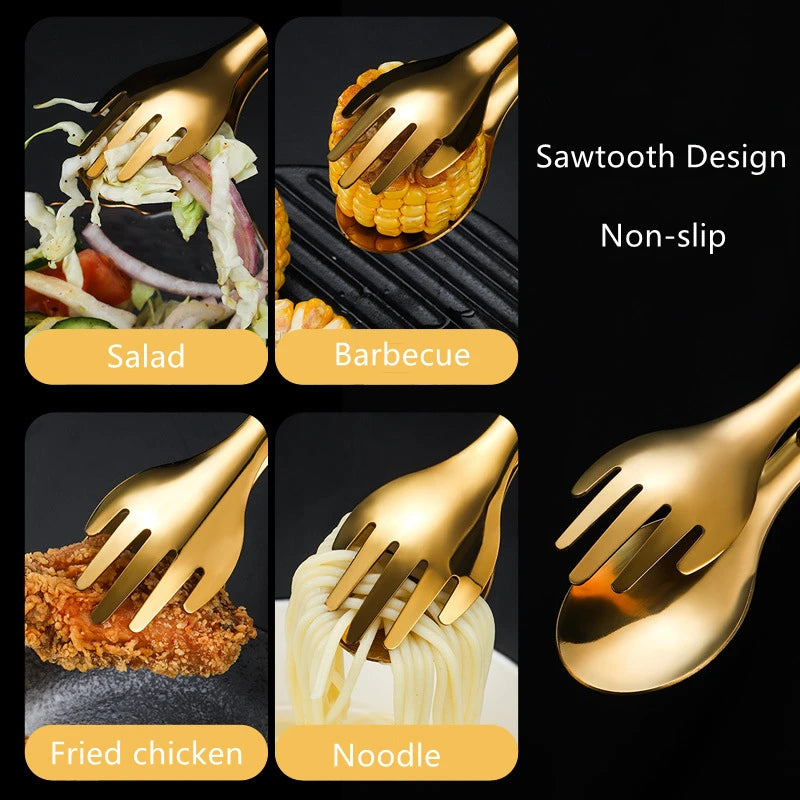 Regina Non-Slip Stainless Steel Food Tongs