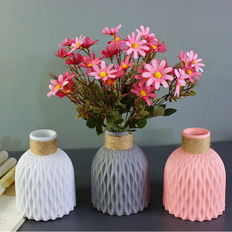 Kelsey Modern Imitation Ceramic Flower Pot Vase: Effortless Elegance for Your Home