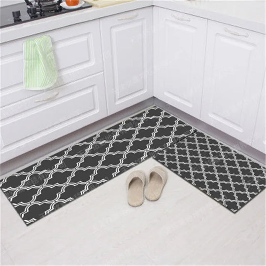 Ximena Simple Texture Modern Carpet Non-Slip Kitchen Mat