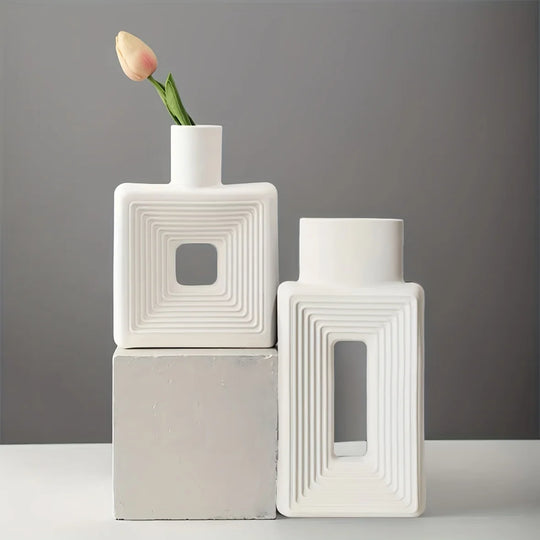 Ivanna Square Vase: A Rustic Touch for Your Home Decor