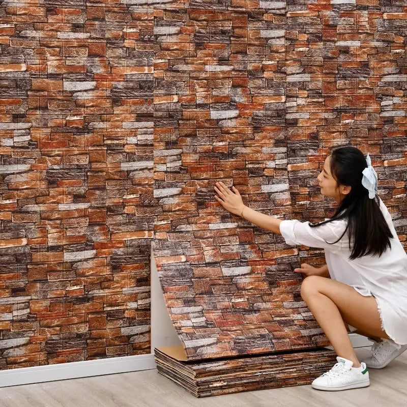 Eva's 3D Wall Sticker Imitation Brick: Elevate Your Home Decor