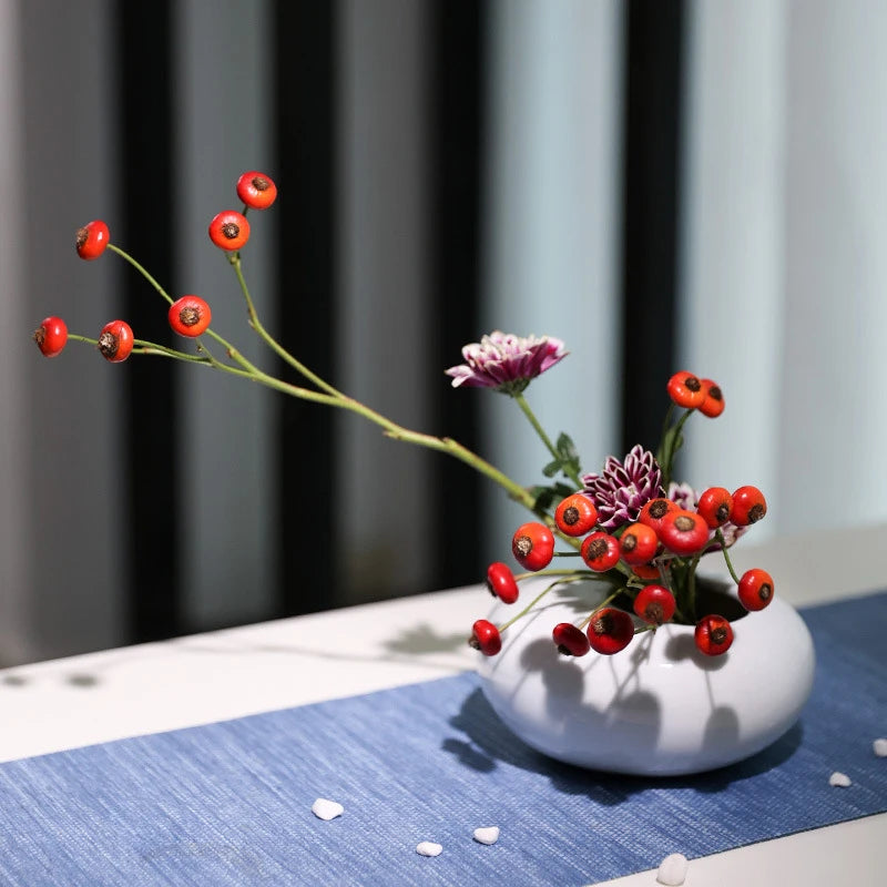 Addilyn Ceramic Water Drop Flower Pot: Blend Zen and Elegance