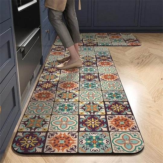 Charley Retro Design Kitchen Carpets