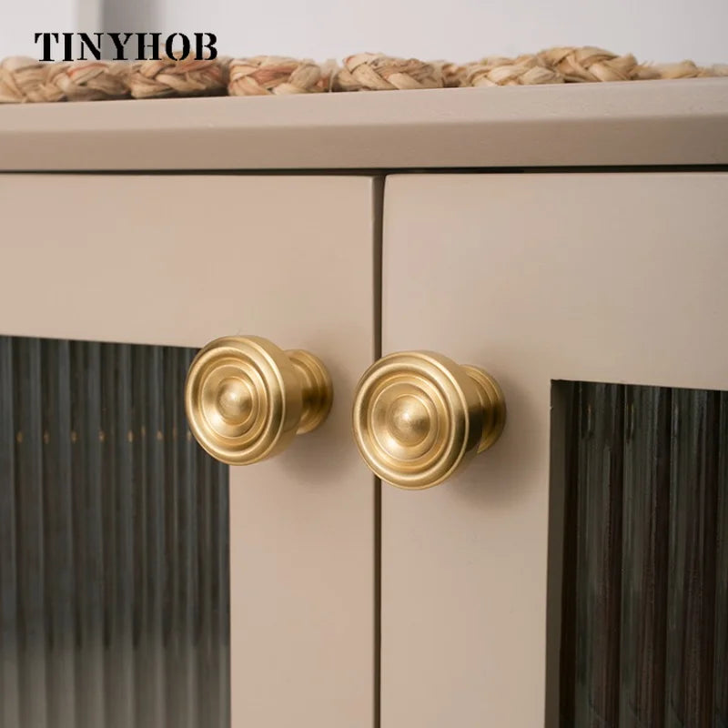 European style/Vertical lines Solid Brass Drawer Knobs T bar Handle Bedroom Pulls Kitchen Cabinet Door Handle Pull