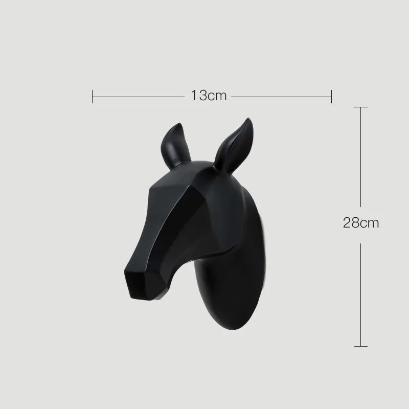 Ella's Resin Creative 3D Origami Horsehead Wall Decoration