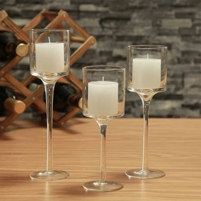 Raelyn 3PCS/Set Glass Candle Holders