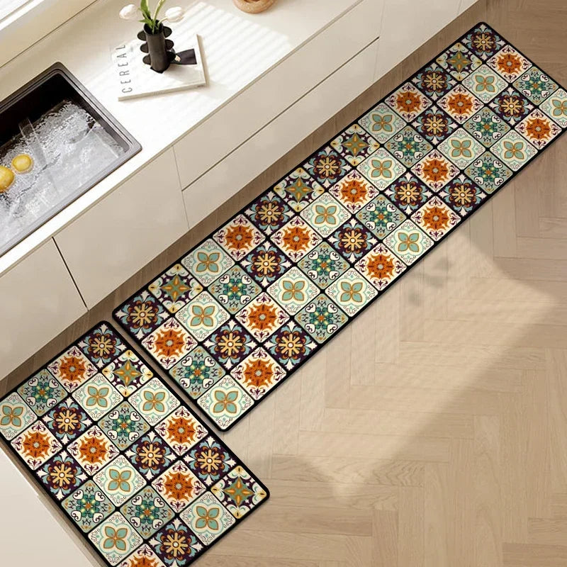 Diatomite Mat Non-slip Kitchen Rug Super Absorbent Floor Mats Kitchen Long Carpets for Living Room Entrance Doormat Long Rugs