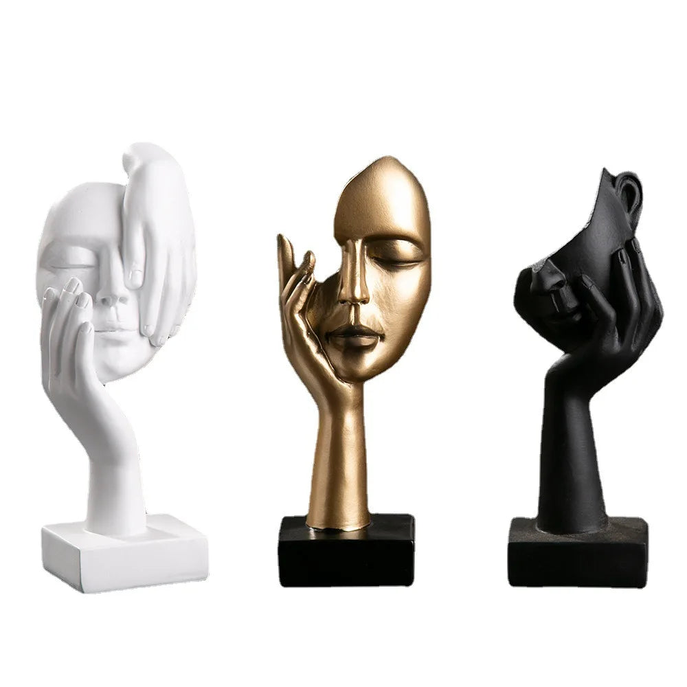 Leah's Nordic Abstract Face Statue: A Symbol of Elegance and Artistry