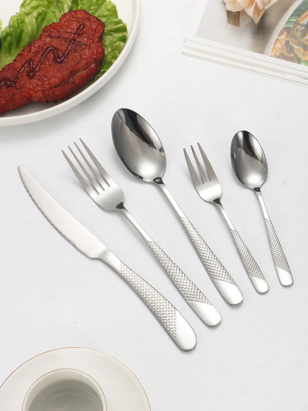 Alexis High-End Star Diamond Stainless Steel Tableware Set