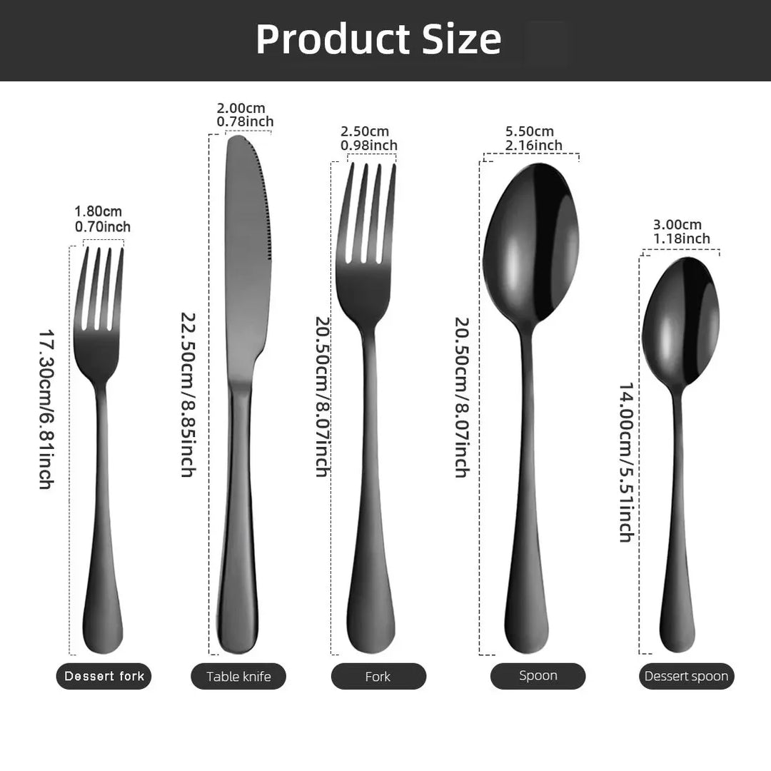 Briella 20Pcs Stainless Steel Flatware Set