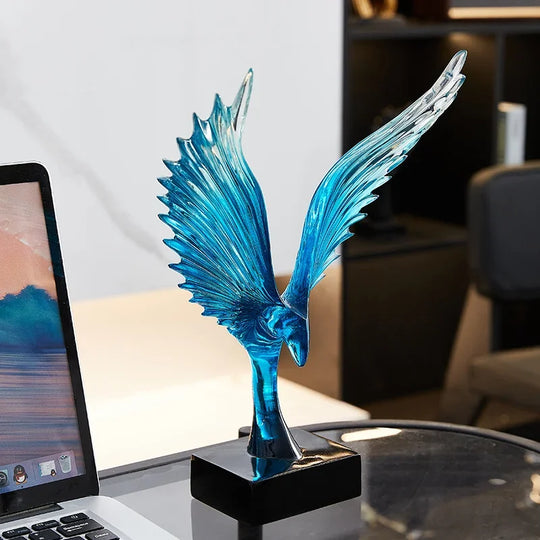 Aurelia Transparent Resin Wings Statue