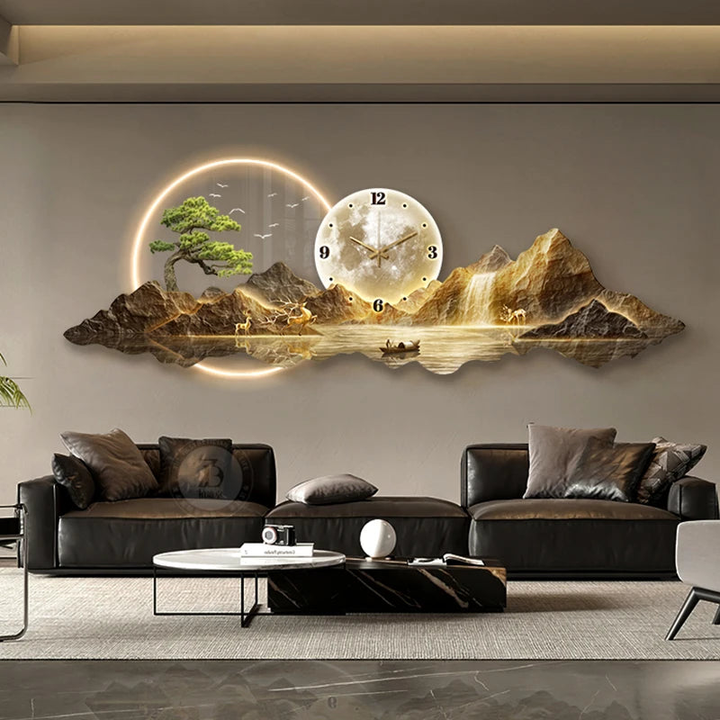 Horloges murales de luxe Adélaïde Salon LED