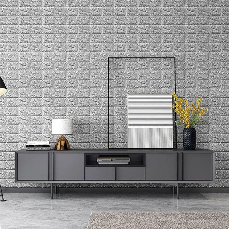 Emma's 3D Soft Foam Brick Wallpaper Sticker Roll: Transform Your Space with Ease