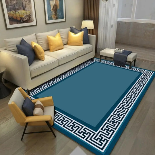 Modern Simple Flower Pattern Carpet Living Room Rug Bedroom Home Decoration Bathroom Mat Kitchen Floor Mats Household Earth Mat