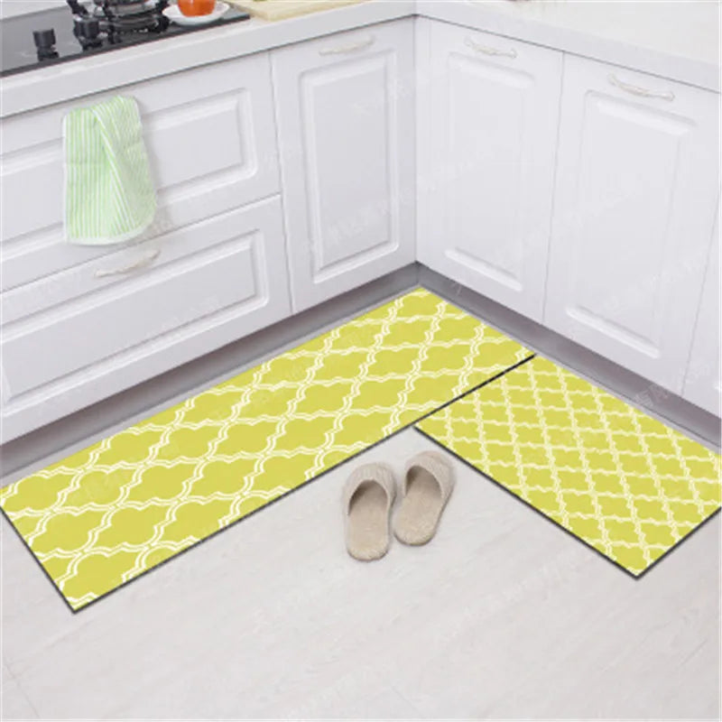 Ximena Simple Texture Modern Carpet Non-Slip Kitchen Mat