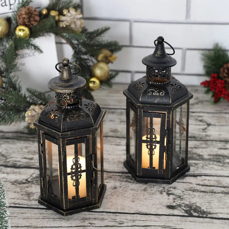 Izabella Vintage Nordic Candle Holder Lanterns