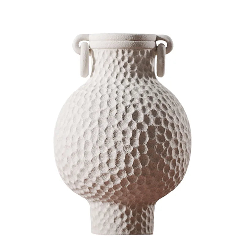 Cassandra Retro Style Quiet Wind Ceramic White Vase